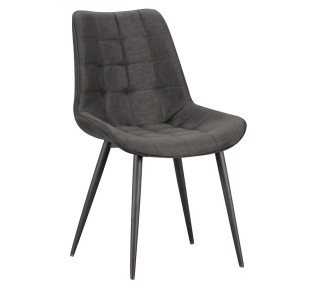 DENIS ΚΑΡΕΚΛΑ 52Χ61Χ87cm / ΜΕΤΑΛΛΟ - BLACK ΥΦΑΣΜΑ - Σ4