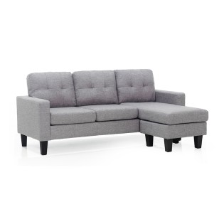 LIANA-S CORNER SOFA 185x126xH84cm / GREY FABRIC