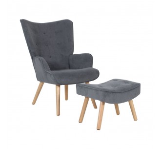 ALMA Set Armchair & Stool,...