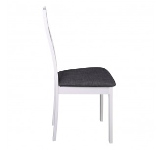 MILLER Chair White/Fabric Grey 2