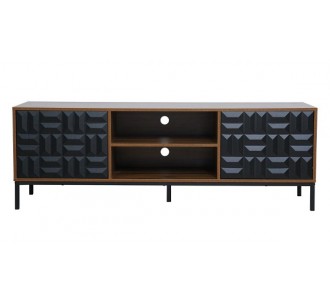 ZUMA TV STAND WALNUT BLACK...