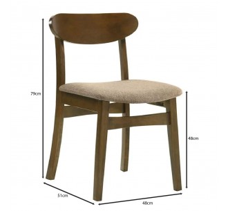 DOM Chair / Walnut - Fabric... 2
