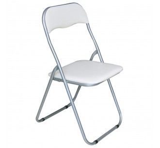 LINDA Folding Chair White...