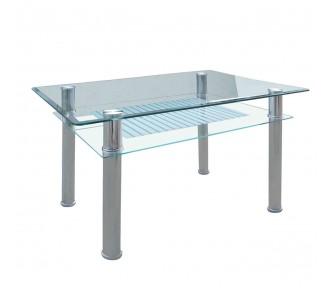 VERON Table 90x60cm Inox