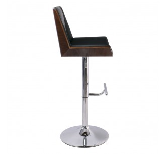NUMAN Bar Stool Chrome/Pu... 2