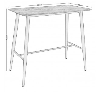 LAVIDA Τραπέζι BAR 120x60cm... 2
