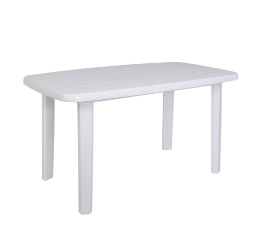 SORRENTO Oval Table 140x80 White PP