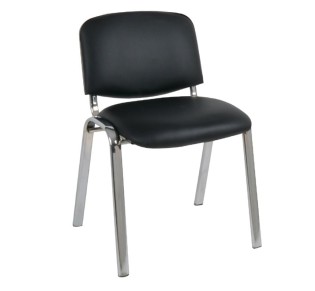 SIGMA Chair Chrome Frame/Black Pvc