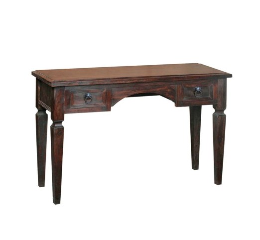CLASSIC Console - Desk 120x40cm - 2 Drawers / Sheesham Walnut