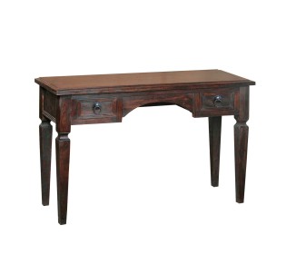 CLASSIC Κονσόλα - Γραφείο 120x40cm - 2 Συρτάρια / Ξύλο Sheesham Καρυδί 2
