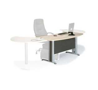 EXECUTIVE Γραφείο Απόχρωση Dark Grey - Beech