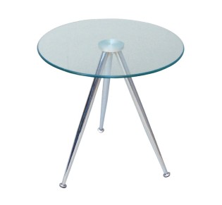 MABEL Side Table Ø50xH51cm / Glass Clear
