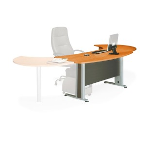 EXECUTIVE Γραφείο Απόχρωση Dark Grey - Cherry 2