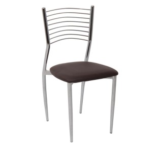 VIVIAN Chair, Pvc Dark Brown