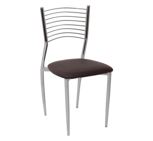 VIVIAN Chair, Pvc Dark Brown