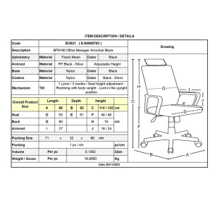 BF9100 Manager Armchair Black
