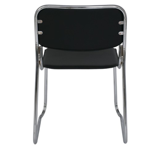 CAMPUS Chair Chrome/Black Hard Pvc