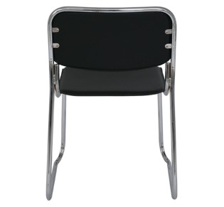 CAMPUS Chair Chrome/Black Hard Pvc
