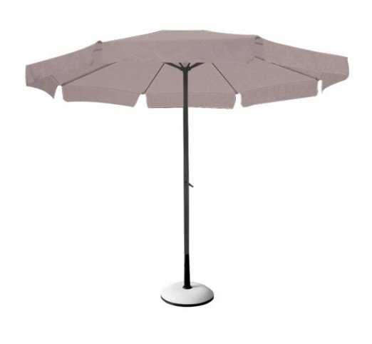 UMBRELLA 3x3m Alu Anthracite/Fabric Beige