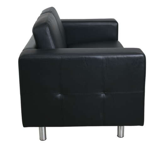 ALAMO 2-Seater Sofa Black Pu