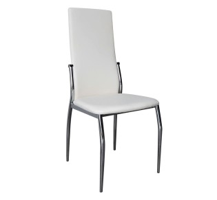 FRESH Chair K/D Chromed Frame/Dark Cream Pvc 2