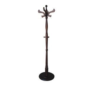 CAROL Wooden Coat Hanger Walnut 2