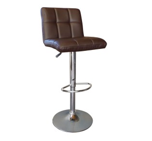 LINO Bar Stool Pu Dark Brown 2