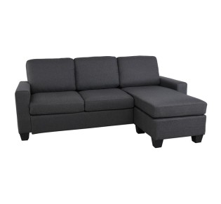 PORTLAND Reversible Corner Sofa Dark Grey