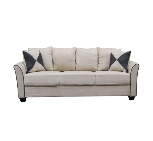 ASHLEY Sofa 3-seater Fabric Sand