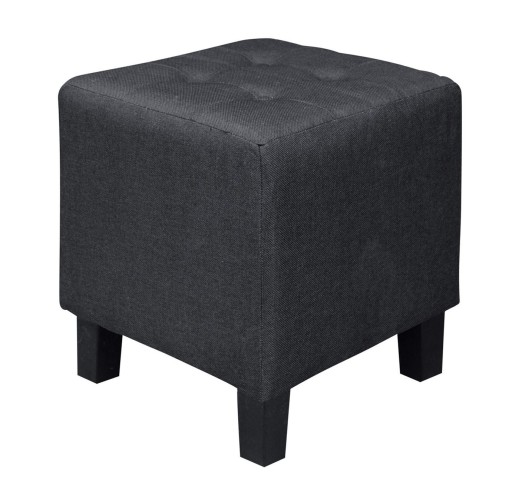 MEDEA Stool Fabric Black 37x37x42