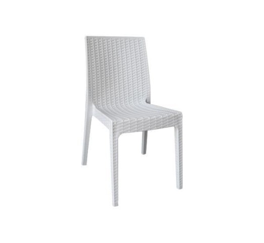 DAFNE PP-UV Chair White (Rattan Look)