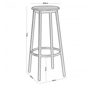 MAYER BAR Stool Metal... 2