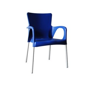 LARA Stackable Armchair PP-UV Blue