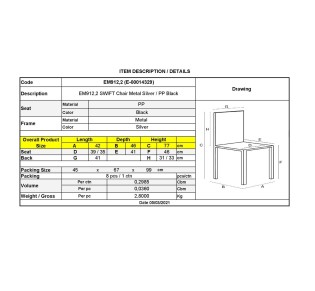 SWIFT Chair PP Black