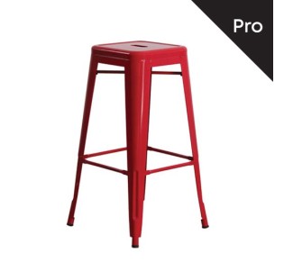 RELIX Bar Stool Metal Red