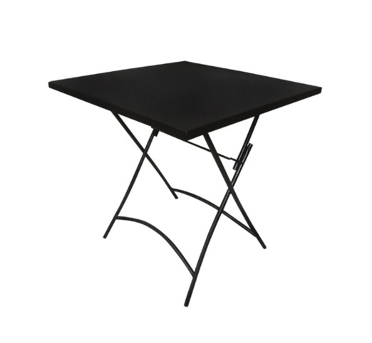 PARK Table Foldable 70x70cm Steel Black