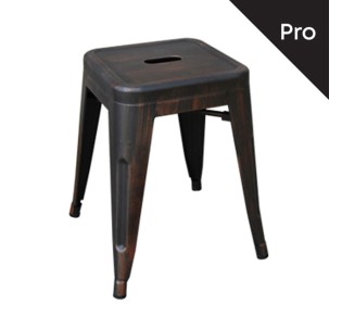 RELIX Low Stool Steel Antique Black 2