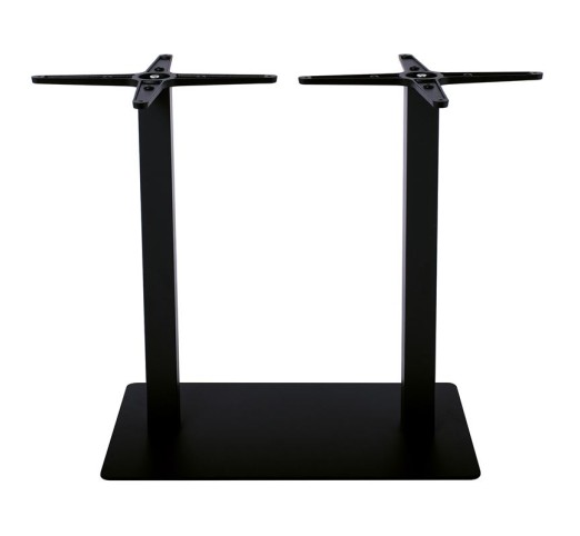 PRATO Βάση Τραπεζιού 70x40cm Μακρόστενη H.72cm Μέταλλο Βαφή Μαύρο / 21,00kg