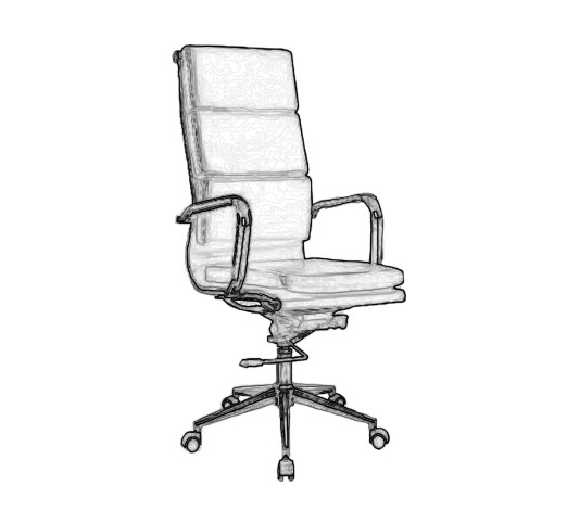 BF4800 Manager Armchair White Pu