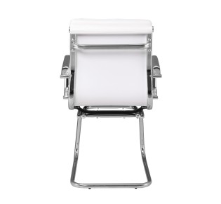 BF4800V Office Visitor Armchair White Pu