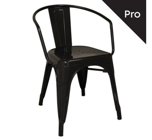 RELIX Armchair Steel Black