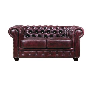 CHESTERFIELD-689 2-S Leather Antique Red