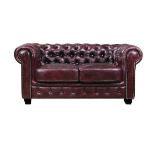 CHESTERFIELD-689 2-S Leather Antique Red 2