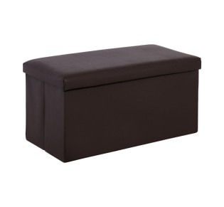 ORION Σκαμπό 80x38x38cm Αποθηκευτικό - Βοηθητικό / PU Σκούρο Καφέ