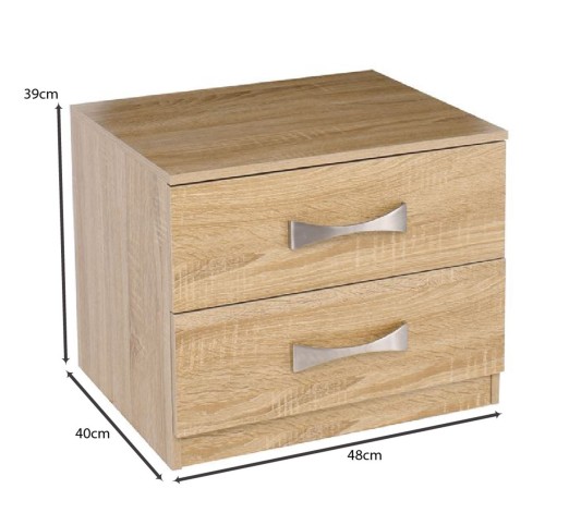 LIFE Bedside 48x40x39 Sonoma 2-Drawers