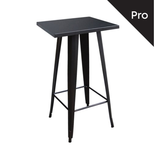 RELIX Bar Table-Pro 60x60cm Metal Black