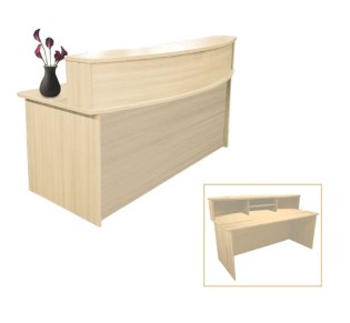Reception 180x90x105cm / Απόχρωση Beech