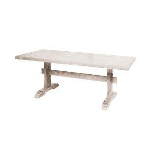 MAISON WESTERN Τραπέζι Τραπεζαρίας 200x100cm / Ξύλο Mango Antique Άσπρο 2