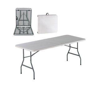 BLOW Catering Folding-In-Half Table 180x74 White 2