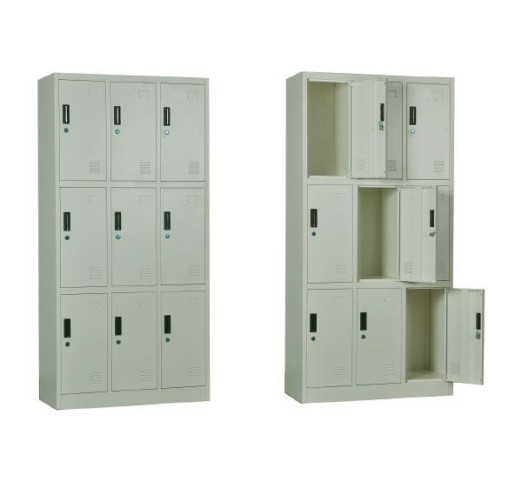 LOCKER 9 Θέσεων Μέταλλο Βαφή  Άσπρο